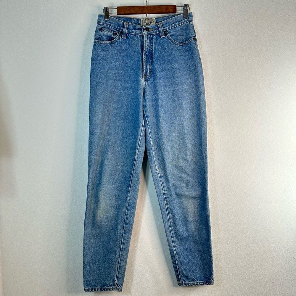 Vintage Abercrombie & Fitch‎ Lightwash Denim 5 Pocket High Rise Mom Jeans Size 8